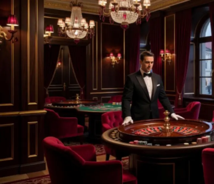 Herní salón Silqoravo s živými stoly pro ruletu a poker